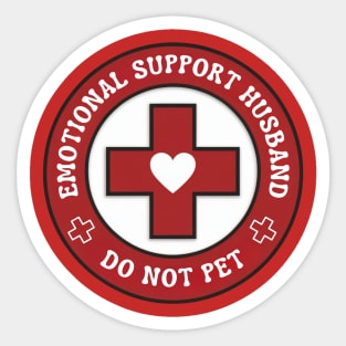 Emotional-Support-Husband-Do-Not-Pet Sticker
